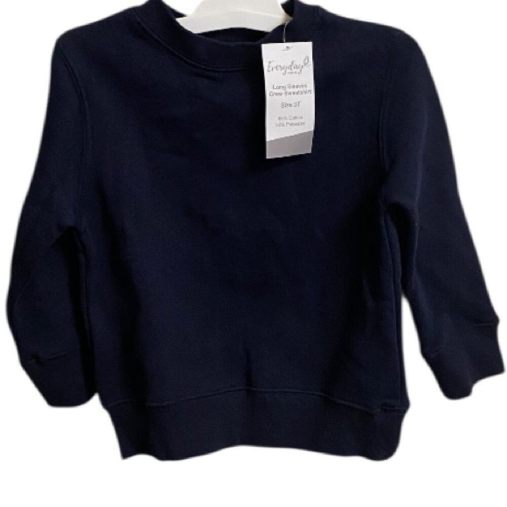 Everyday Kids Boys 3T Fleece Crewneck Sweatshirt Boy’s Long Sleeve Pullover